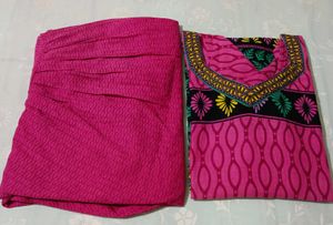 Women's Pink Printed Kurta and Palazzo Set