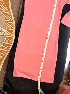 Chic One-Shoulder Pink Dress