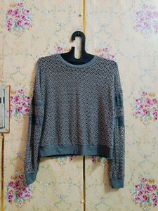 🇳🇿💫🎀Chic Grey Textured winter  Sweater top
