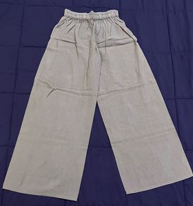 Women's Grey Wide Leg Palazzo Pants