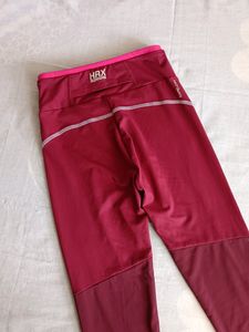 Hrx By Hrithik Roshan Womens Plum Rapid Dry Tights