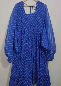 Beautiful Blue🔵Striped Dress For 36 Bust