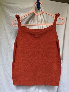 Forever21 Orange Knit Tank Top