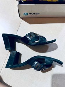 Mochi Brand -Balck heel for party