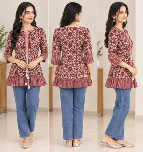 Printed Tunic Top