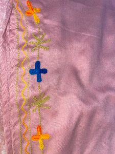 Pink Embroidered Kurta