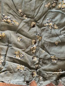 Cute Floral Print Cropped Top