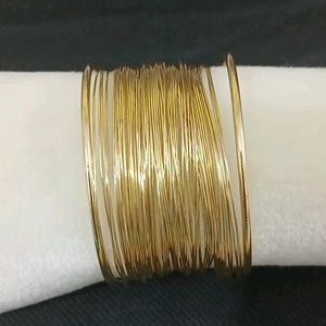 Chic Gold Wire Cuff Bracelet