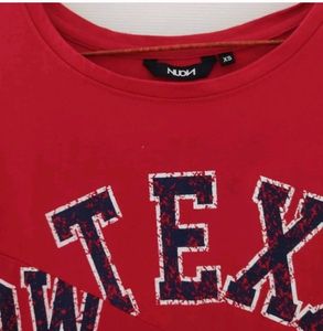 Red 3/4th Sleeves Tee