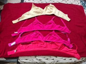 Assorted Color Bras Set