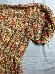 FLORAL FLARED DRESS