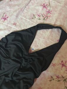 new me Black Halter Neck Mini Dress