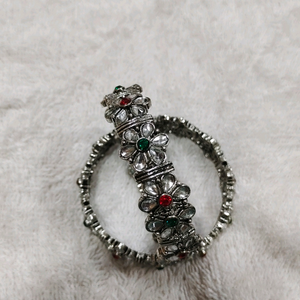 silver replica bangles