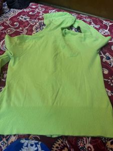 Green Zip-Up Sweater