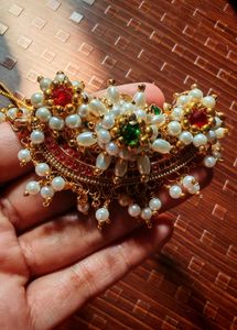 Price Drop Traditional Pearl &amp; Stone Necklace