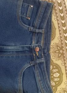 Blue Super Skinny Fit High Waist Side Strip Stretchable Jeans