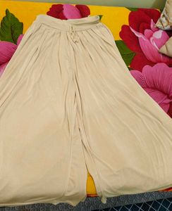 Comfortable Beige Palazzo Pants