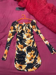 Floral Print Mini Dress
