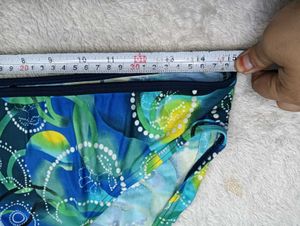 Blue Tropical Print Bikini Bottom ♥️