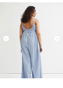 Light Blue Wide Leg Jumpsuit