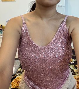 Sparkly Pink Cami Top