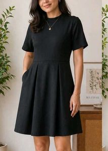 Classic Black Fit & Flare Dress