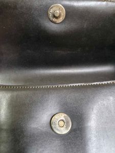 No Chip PU Leather Black Baguette