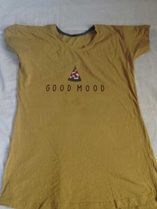 Cute Pizza "Good Mood" Graphic Tee