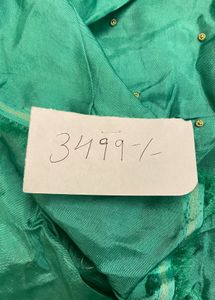 Beautiful Green &amp; Blue unstich 3 peice Kurta Set
