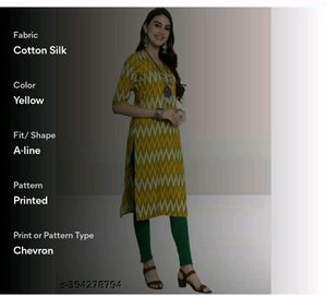 Cotton Silk-A-line Kurta
