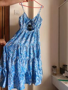 Blue Patterned Sundress