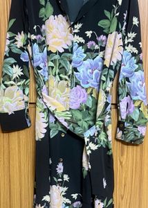 Floral Print Shirt Dress