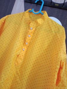 New yellow kurta size 44
