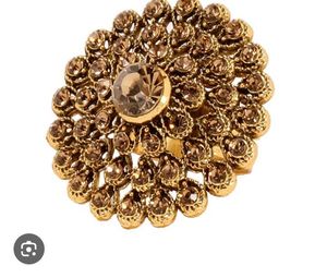 Exquisite Gold-Tone Statement Ring