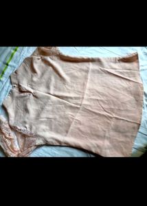 Korean Peach Top With Lace Hands