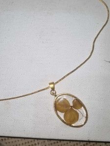Dried Flower Resin Pendant Necklace