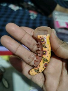 Unique Hair Comb with Paisley Design