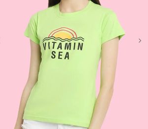 Fabflee tshirt(2) Teal &amp; Flourosent green