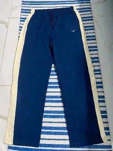 Men's Blue & Cream Track Pants