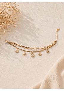 Two-Layered Charm Bracelet Anti-tarnish