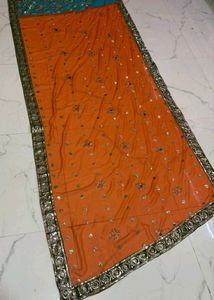Vibrant lehnga type  Saree