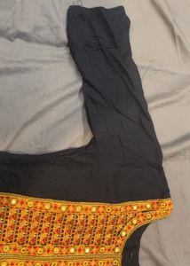 Embroidered Kurta black