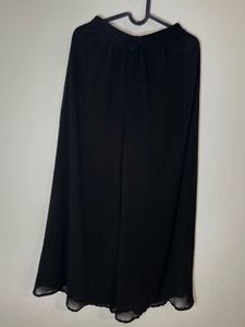 Black &amp; white embroidered kurta with sharara