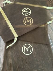 Malabar Set of 3 Sheer Brown Pouches