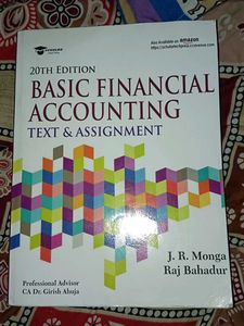 20th edition Basic Financial Accounting book