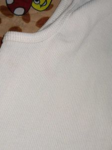 White Sleeveless Crop Tank Top