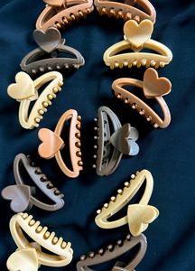 Set of 12 Heart Claw Clips