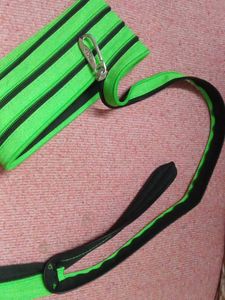 Vibrant Striped Zipper Pouch