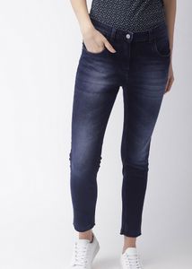 Mast &amp; Harbour Blue Mid Rise Stretchable Jeans