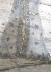 Elegant Grey Ethnic Gown